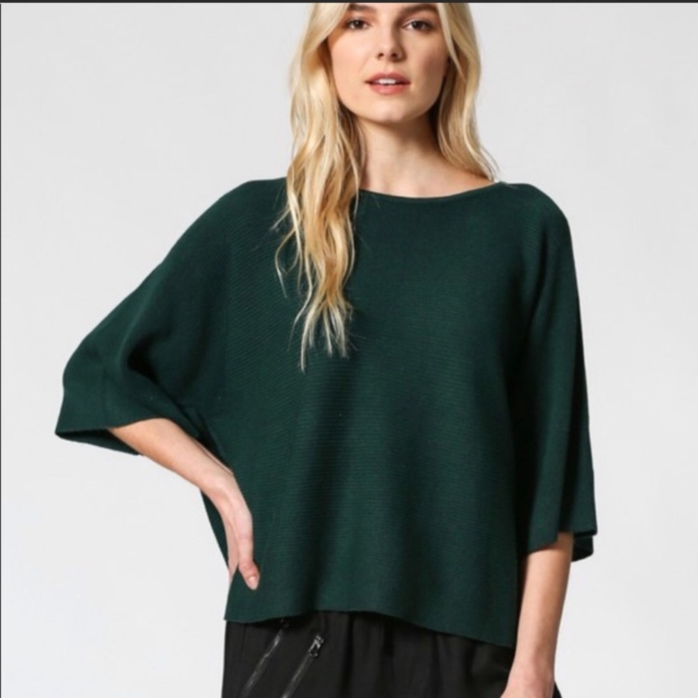 Hunter Green FATE Knit Sweater